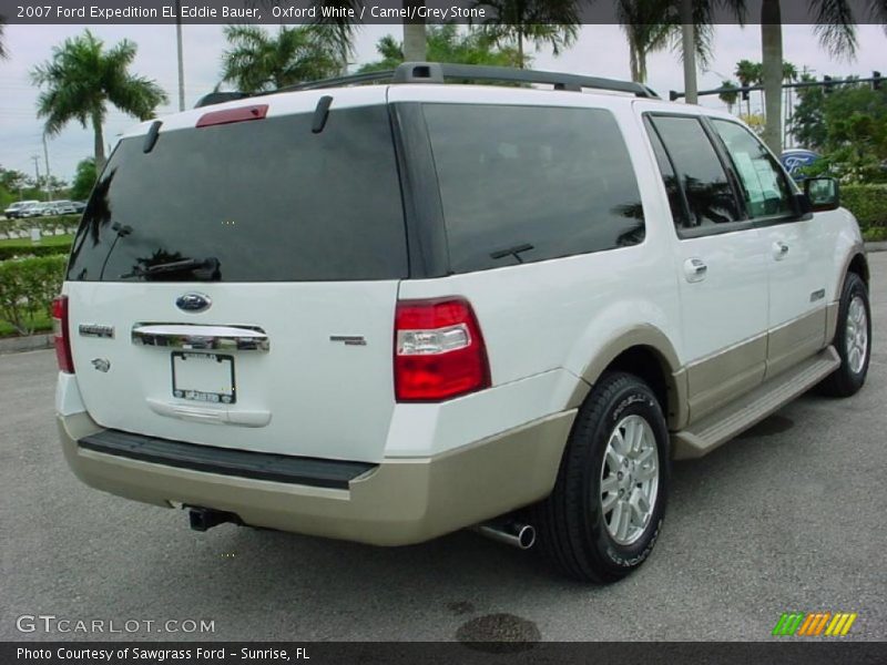 Oxford White / Camel/Grey Stone 2007 Ford Expedition EL Eddie Bauer