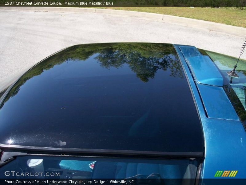 Medium Blue Metallic / Blue 1987 Chevrolet Corvette Coupe