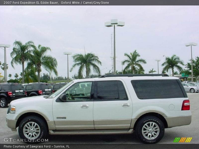 Oxford White / Camel/Grey Stone 2007 Ford Expedition EL Eddie Bauer