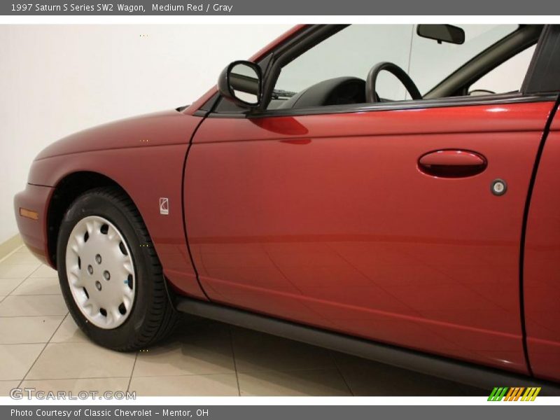 Medium Red / Gray 1997 Saturn S Series SW2 Wagon