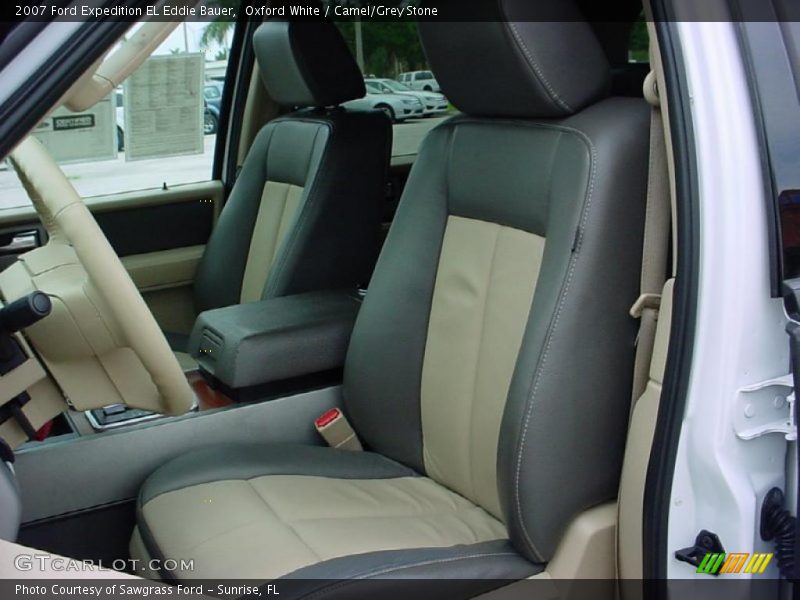 Oxford White / Camel/Grey Stone 2007 Ford Expedition EL Eddie Bauer