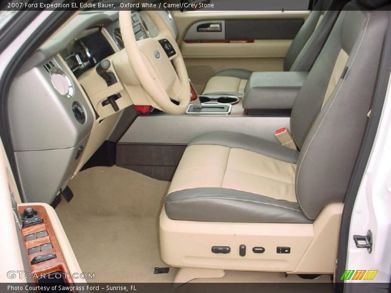 Oxford White / Camel/Grey Stone 2007 Ford Expedition EL Eddie Bauer