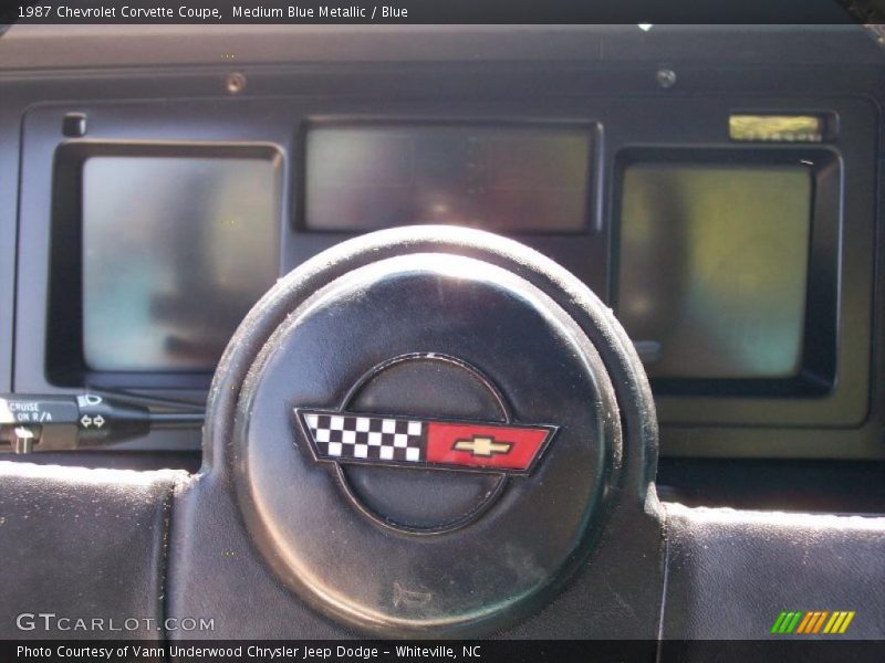 Medium Blue Metallic / Blue 1987 Chevrolet Corvette Coupe