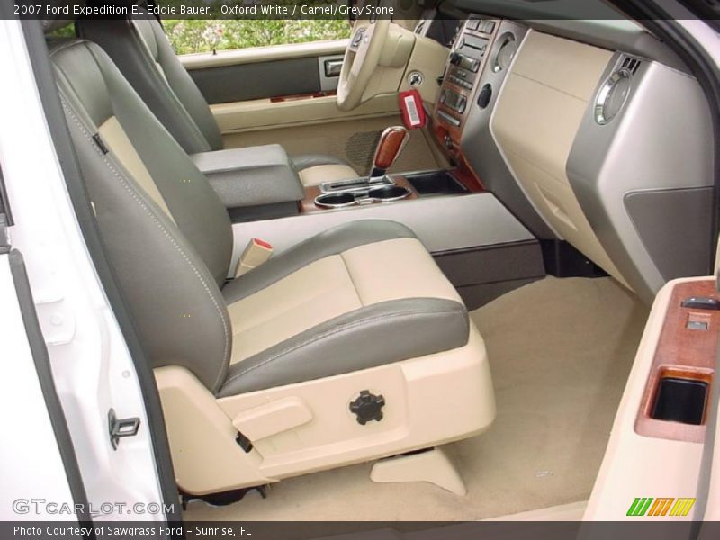 Oxford White / Camel/Grey Stone 2007 Ford Expedition EL Eddie Bauer