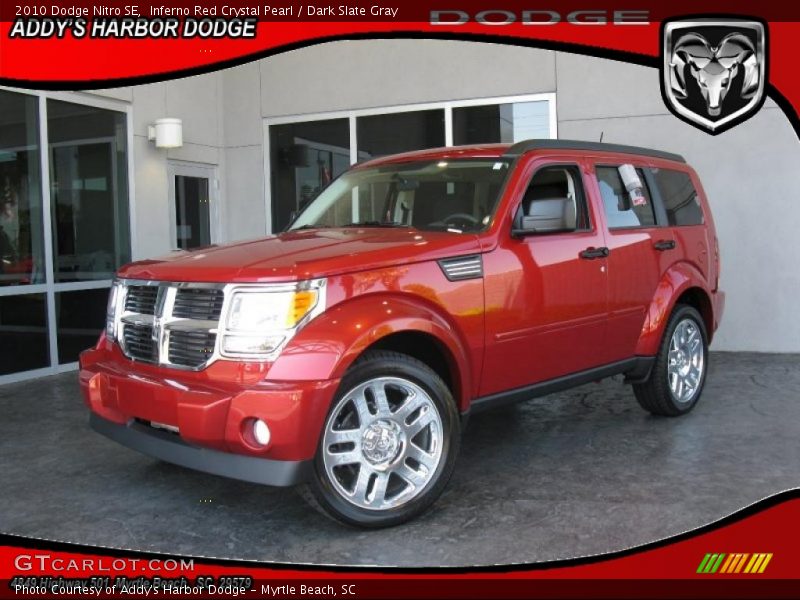Inferno Red Crystal Pearl / Dark Slate Gray 2010 Dodge Nitro SE