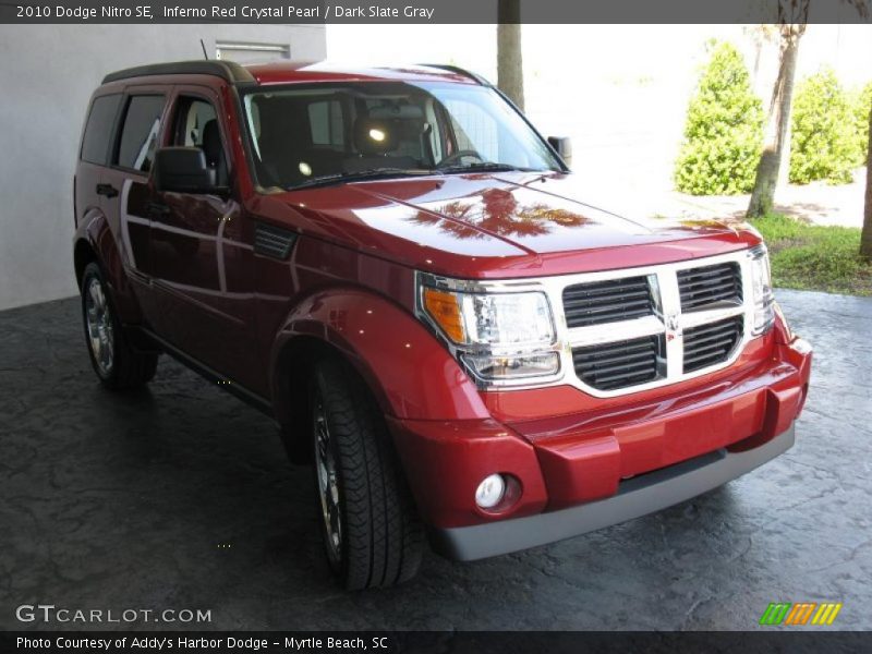 Inferno Red Crystal Pearl / Dark Slate Gray 2010 Dodge Nitro SE