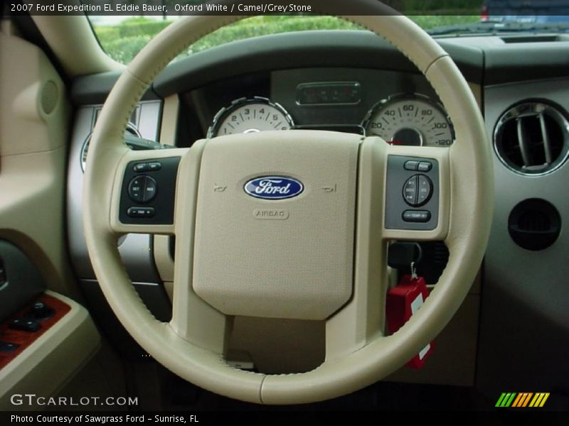 Oxford White / Camel/Grey Stone 2007 Ford Expedition EL Eddie Bauer