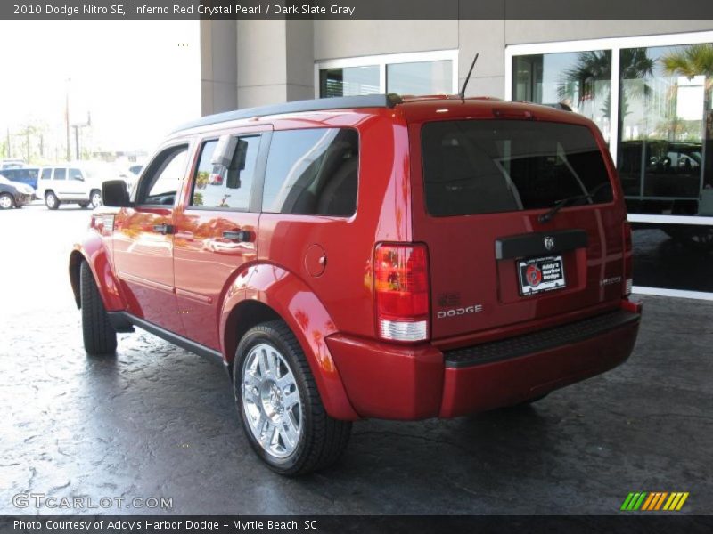Inferno Red Crystal Pearl / Dark Slate Gray 2010 Dodge Nitro SE