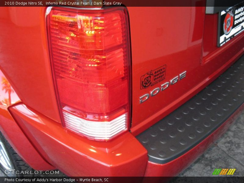 Inferno Red Crystal Pearl / Dark Slate Gray 2010 Dodge Nitro SE