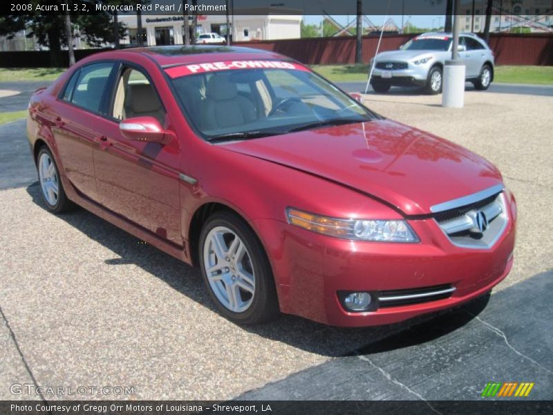 Moroccan Red Pearl / Parchment 2008 Acura TL 3.2