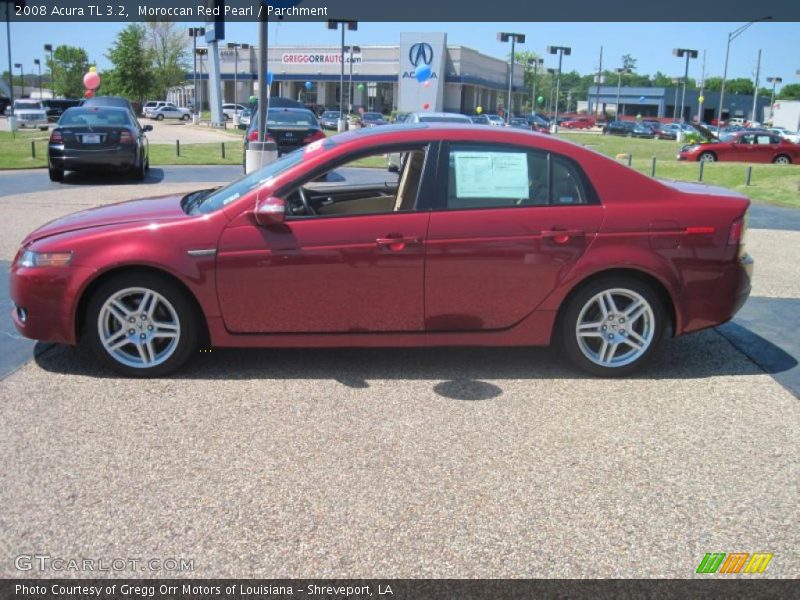 Moroccan Red Pearl / Parchment 2008 Acura TL 3.2