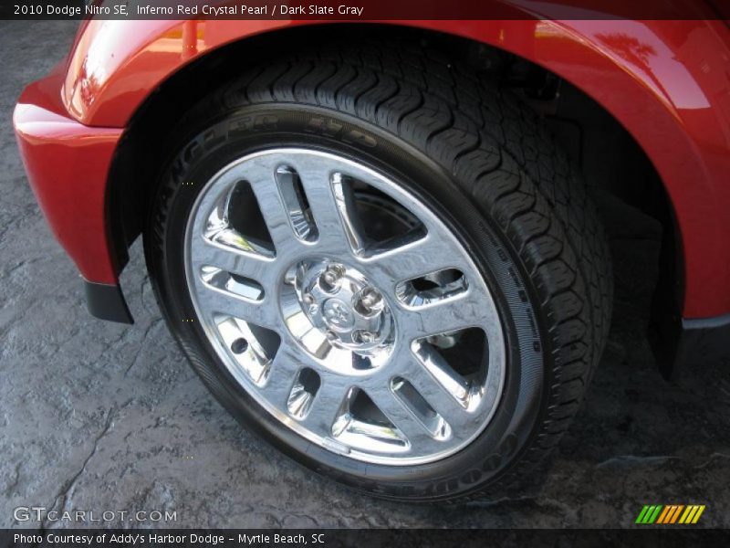 Inferno Red Crystal Pearl / Dark Slate Gray 2010 Dodge Nitro SE