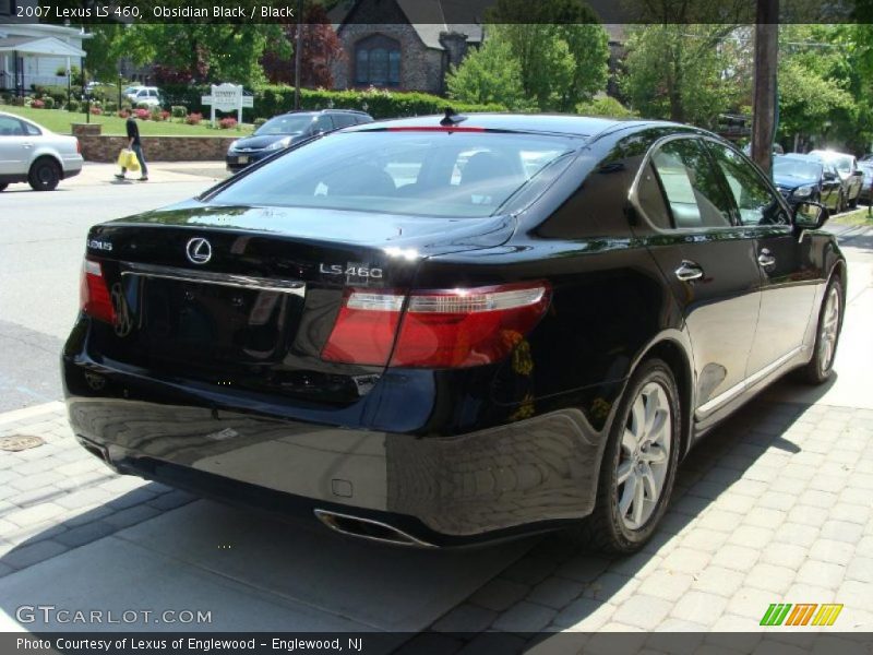 Obsidian Black / Black 2007 Lexus LS 460
