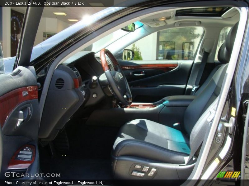 Obsidian Black / Black 2007 Lexus LS 460