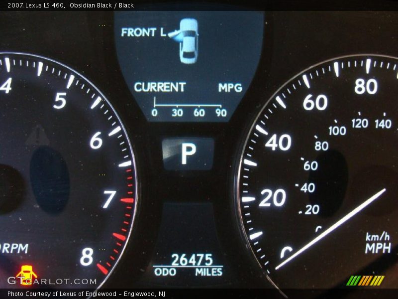 Obsidian Black / Black 2007 Lexus LS 460