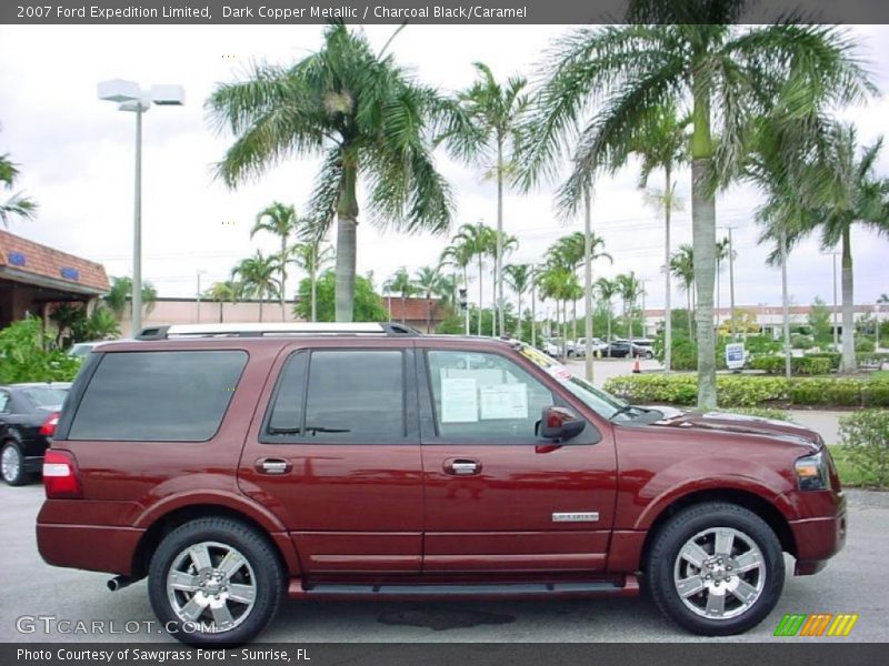 Dark Copper Metallic / Charcoal Black/Caramel 2007 Ford Expedition Limited