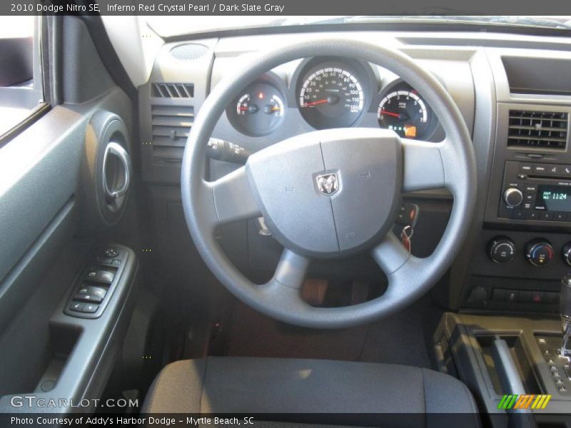 Inferno Red Crystal Pearl / Dark Slate Gray 2010 Dodge Nitro SE