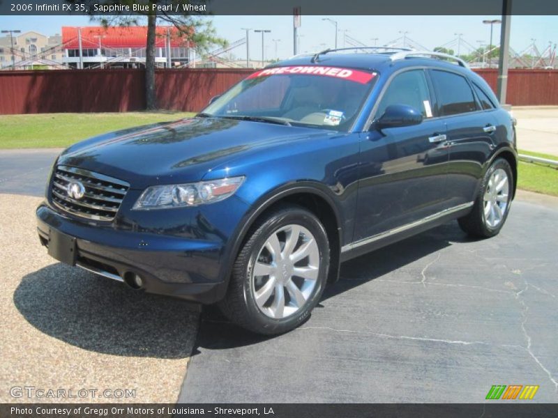 Sapphire Blue Pearl / Wheat 2006 Infiniti FX 35