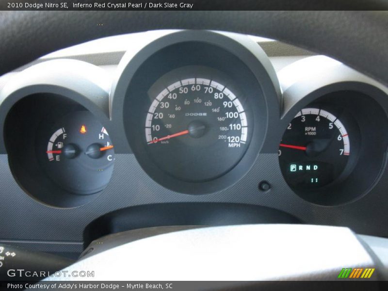 Inferno Red Crystal Pearl / Dark Slate Gray 2010 Dodge Nitro SE