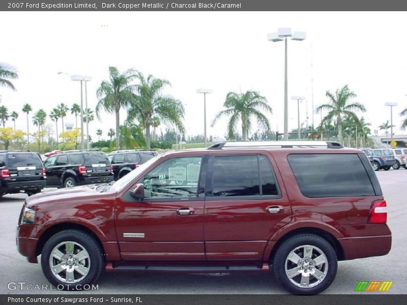 Dark Copper Metallic / Charcoal Black/Caramel 2007 Ford Expedition Limited