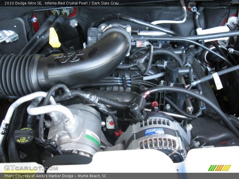 Inferno Red Crystal Pearl / Dark Slate Gray 2010 Dodge Nitro SE