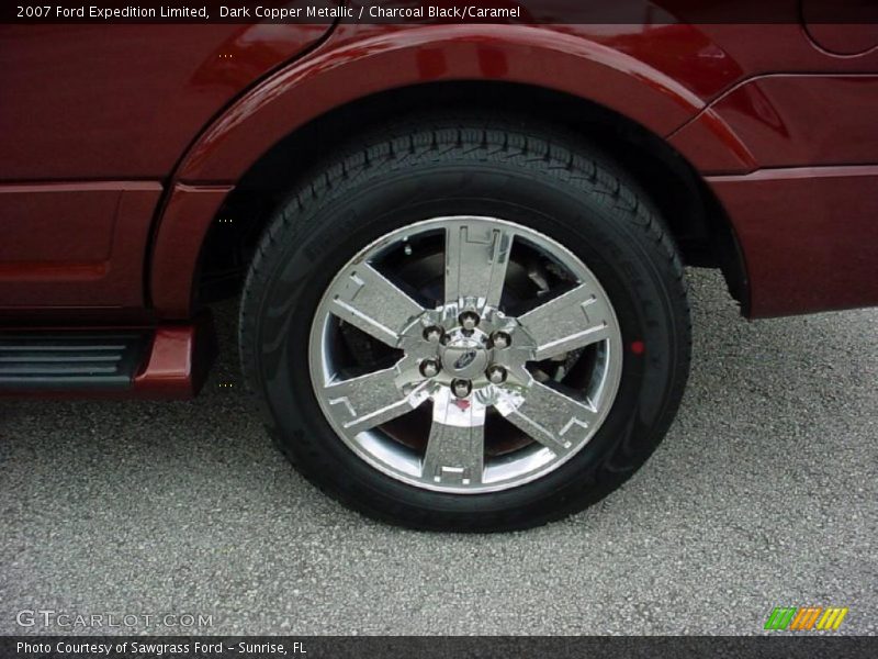 Dark Copper Metallic / Charcoal Black/Caramel 2007 Ford Expedition Limited