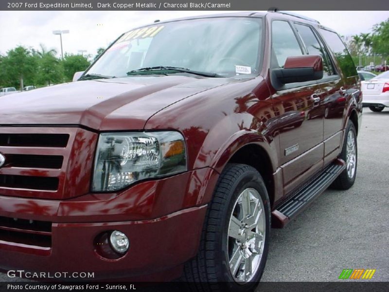 Dark Copper Metallic / Charcoal Black/Caramel 2007 Ford Expedition Limited