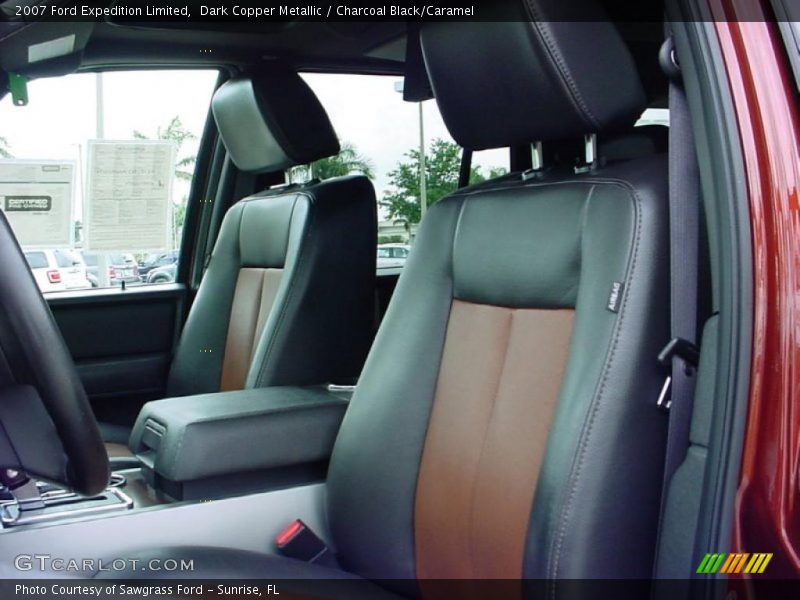 Dark Copper Metallic / Charcoal Black/Caramel 2007 Ford Expedition Limited