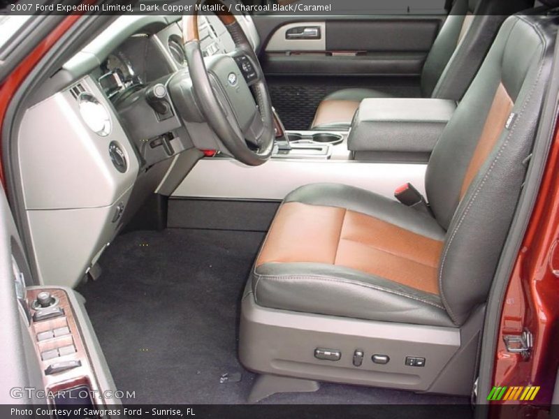 Dark Copper Metallic / Charcoal Black/Caramel 2007 Ford Expedition Limited