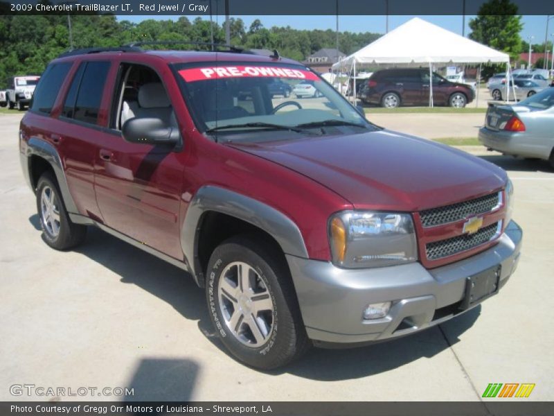Red Jewel / Gray 2009 Chevrolet TrailBlazer LT