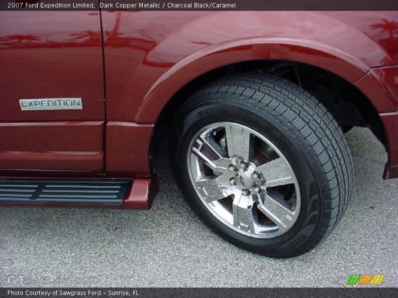 Dark Copper Metallic / Charcoal Black/Caramel 2007 Ford Expedition Limited