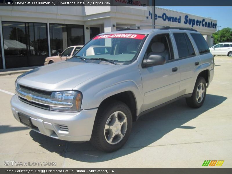 Silverstone Metallic / Light Gray 2007 Chevrolet TrailBlazer LS