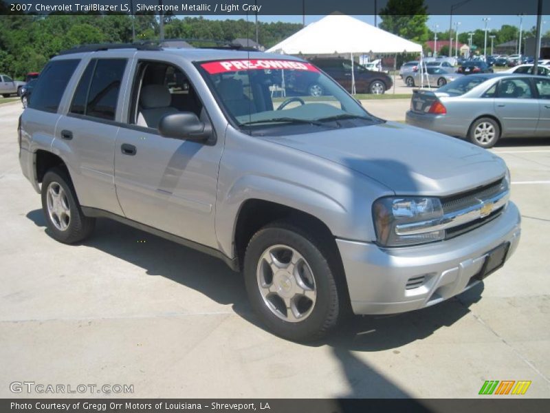 Silverstone Metallic / Light Gray 2007 Chevrolet TrailBlazer LS