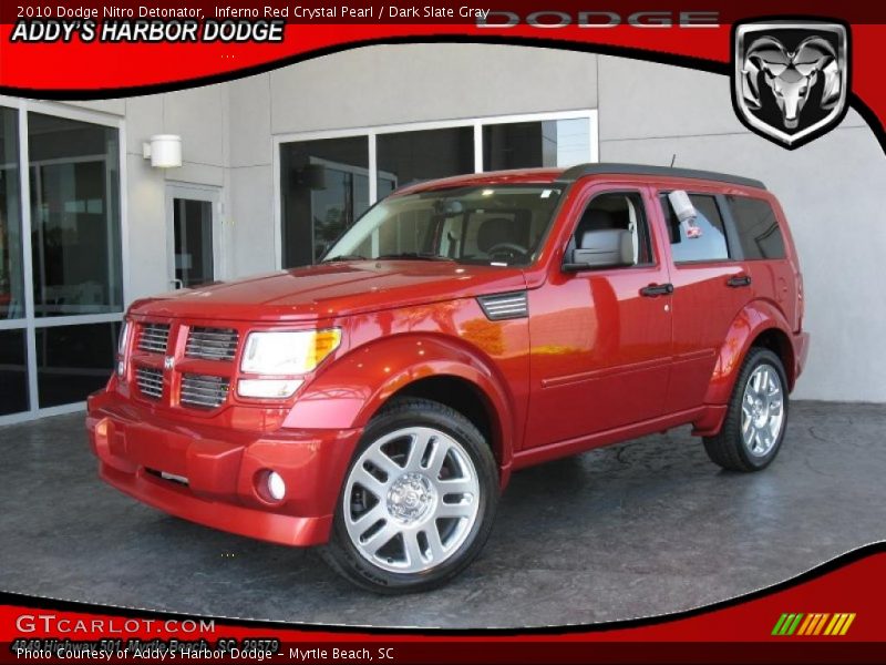 Inferno Red Crystal Pearl / Dark Slate Gray 2010 Dodge Nitro Detonator