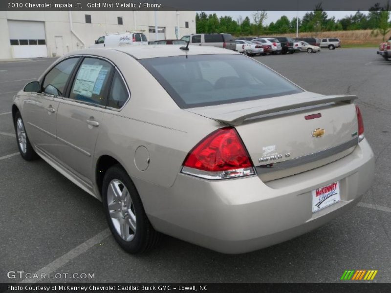 Gold Mist Metallic / Ebony 2010 Chevrolet Impala LT