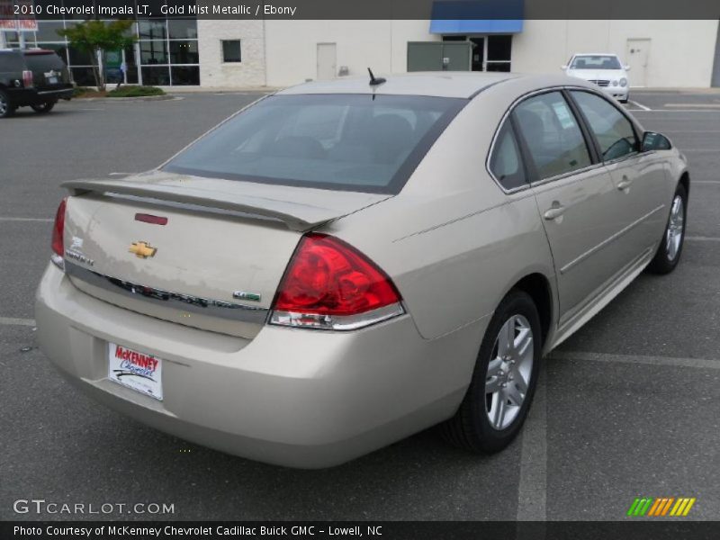 Gold Mist Metallic / Ebony 2010 Chevrolet Impala LT
