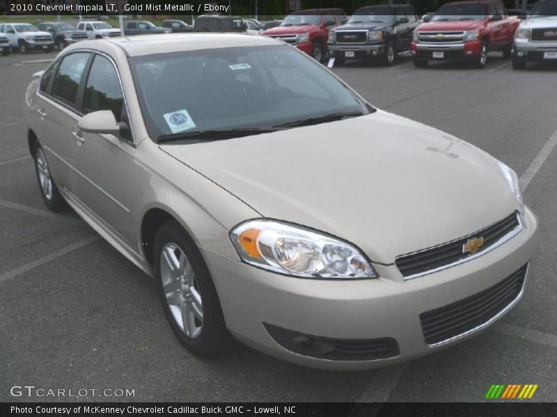 Gold Mist Metallic / Ebony 2010 Chevrolet Impala LT