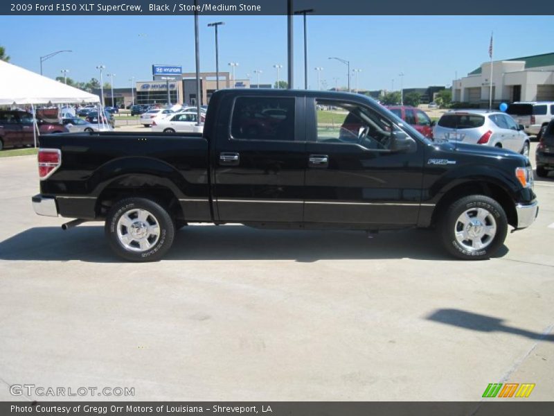 Black / Stone/Medium Stone 2009 Ford F150 XLT SuperCrew