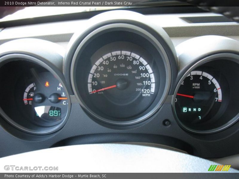 Inferno Red Crystal Pearl / Dark Slate Gray 2010 Dodge Nitro Detonator