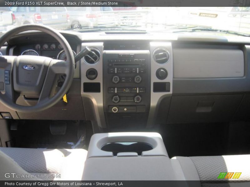 Black / Stone/Medium Stone 2009 Ford F150 XLT SuperCrew