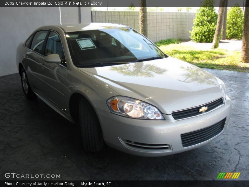 Gold Mist Metallic / Ebony 2009 Chevrolet Impala LS
