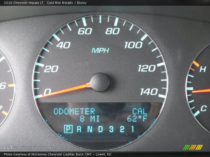 Gold Mist Metallic / Ebony 2010 Chevrolet Impala LT