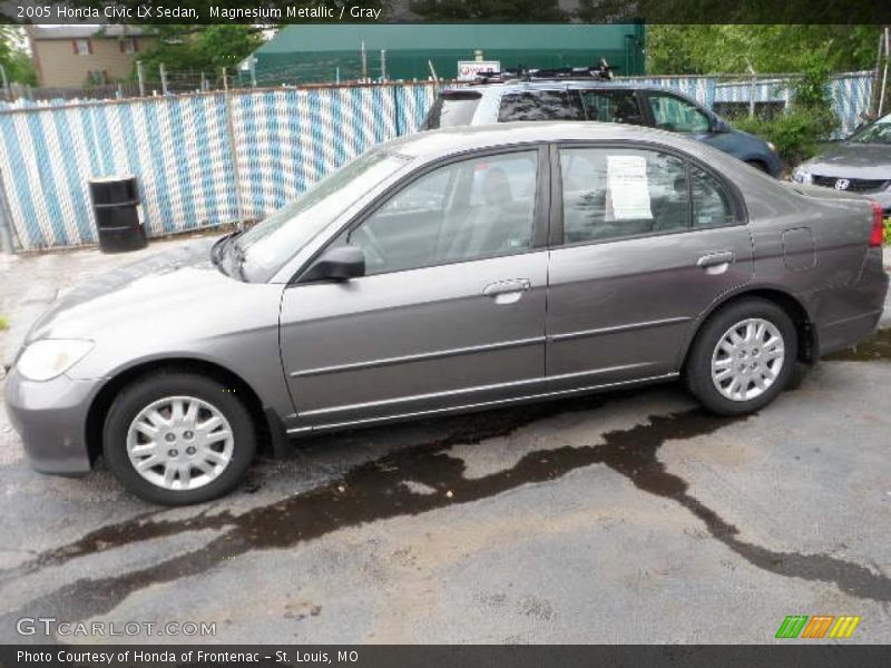 Magnesium Metallic / Gray 2005 Honda Civic LX Sedan