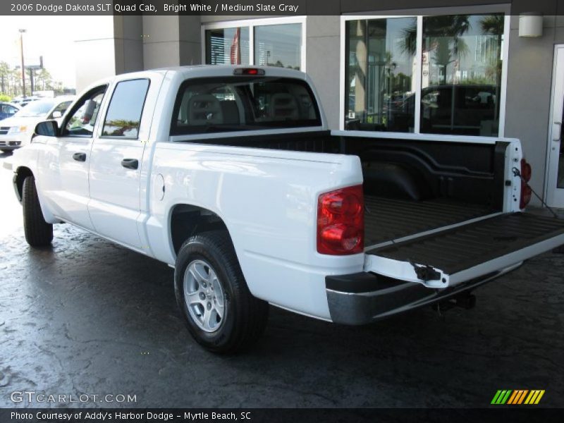 Bright White / Medium Slate Gray 2006 Dodge Dakota SLT Quad Cab