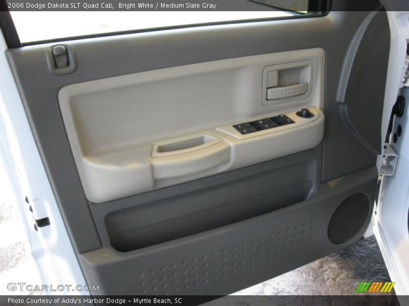 Bright White / Medium Slate Gray 2006 Dodge Dakota SLT Quad Cab