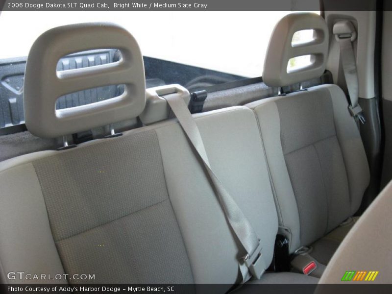 Bright White / Medium Slate Gray 2006 Dodge Dakota SLT Quad Cab