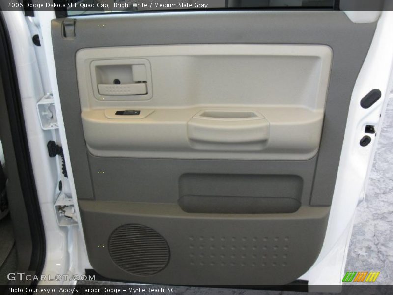 Bright White / Medium Slate Gray 2006 Dodge Dakota SLT Quad Cab