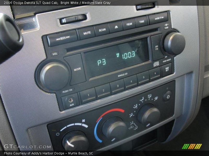 Bright White / Medium Slate Gray 2006 Dodge Dakota SLT Quad Cab