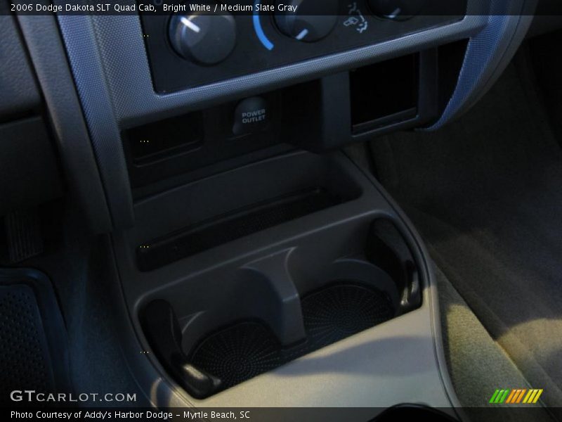 Bright White / Medium Slate Gray 2006 Dodge Dakota SLT Quad Cab