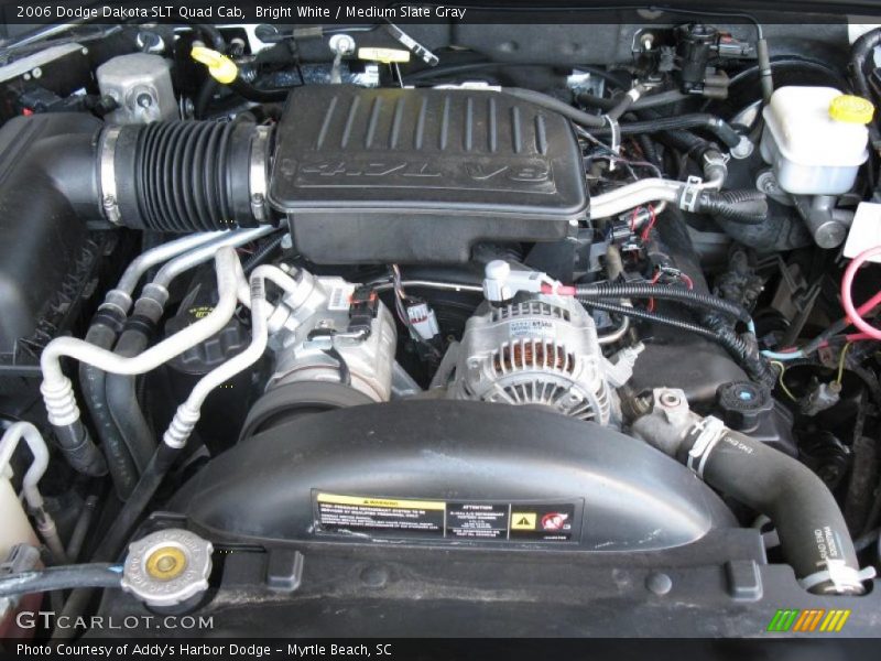 Bright White / Medium Slate Gray 2006 Dodge Dakota SLT Quad Cab